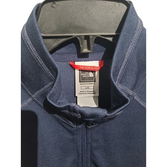 The North Face Blue 1/4 Zip Pullover Men's Polartec Power Dry Base Layer Size L - Picture 4 of 7